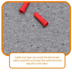 100pcs Brake Cable End Caps Brake Cable Tail Caps Bike Brake Cable End Covers Bike Accessories