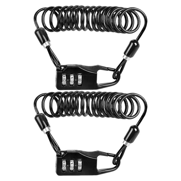 2Pcs 3-Digit Code Combination Password Lock for Bikes