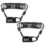 2pcs Bike 3-Digital Code Combination Lock Password Security Cable Lock for Bike