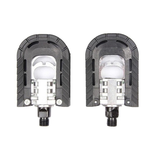 2Pcs Aluminum Bicycle Pedal Collapsible Platform for BMX, MTB Bikes