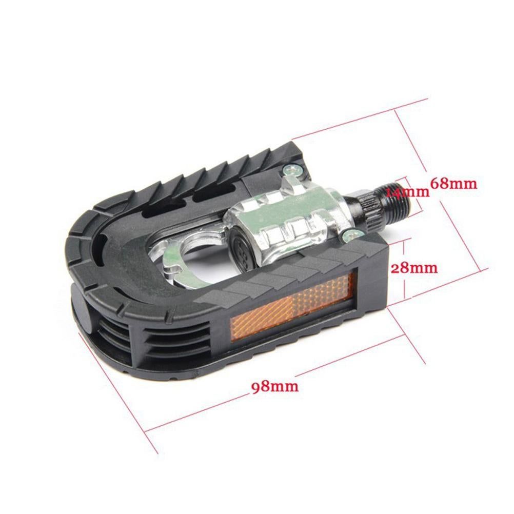 2Pcs Aluminum Alloy Pedal Universal Mountain Bike Pedal Collapsible Platform Flat Pedal for BMX MTB Bike