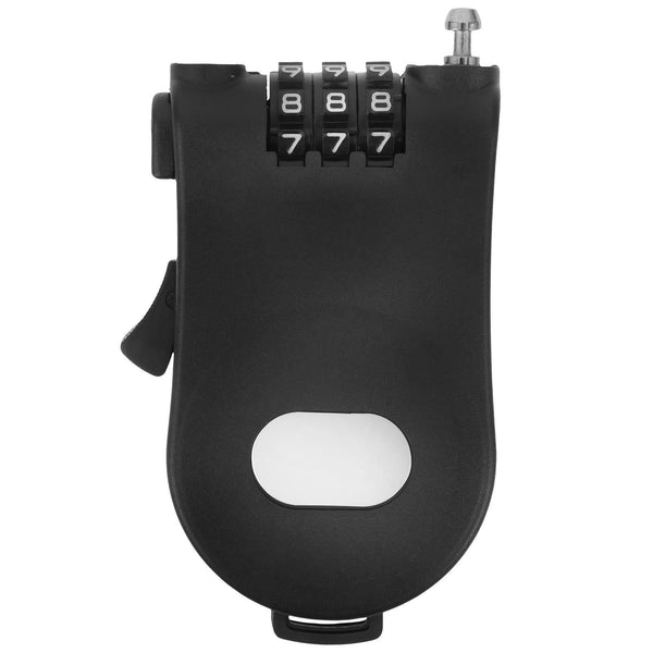 3-digit Combination Lock for Ski, Snowboard, Bicycle - Black