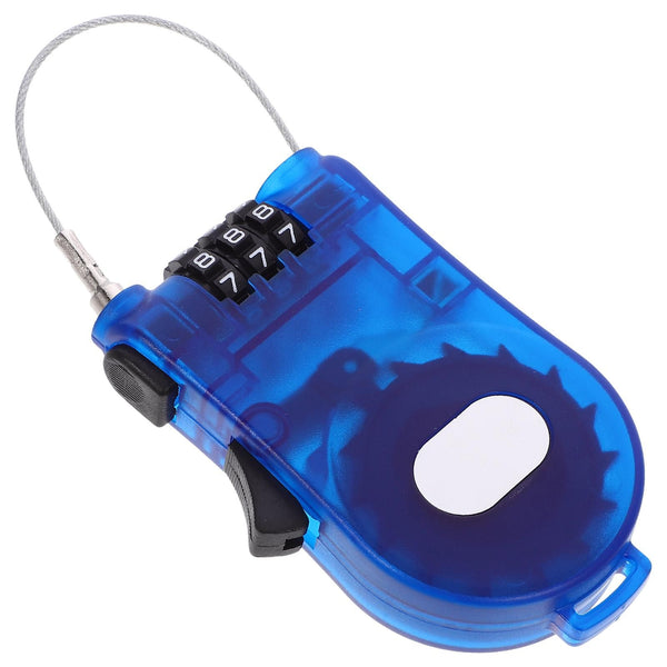 3-digit Combination Lock for Ski, Snowboard, Bicycle - Blue