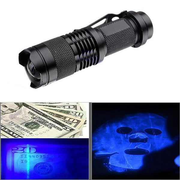 UV 395 Flashlight Torch Light Ultra Violet Light Money Detection Torch