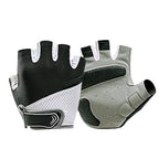 1 Pair Cycling Half Finger Bike Gloves With Anti Slip Pad For Unisex - Black L