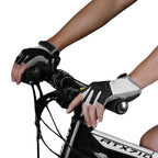 1 Pair Cycling Half Finger Bike Gloves With Anti Slip Pad For Unisex - Black XL