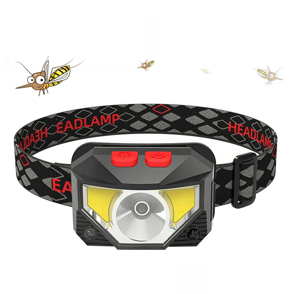 2Pcs Rechargeable LED Headlamp with Motion Sensor