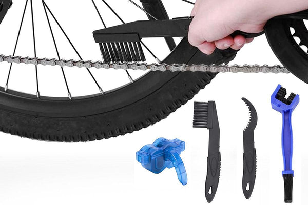 Bicycle Chain Cleaning Kit with 1 Short, 1 Long, 1 Double-sided Brush