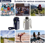 3Pcs Adjustable Strap Mesh Water Bottle Holder Outdoor Hiking Camping Carry Pouch Black Blue Grey