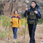 Aluminum Adjustable Collapsible Hiking Poles-Walking Sticks with Quick Lock System
