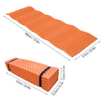 Foldable moisture-proof nap mat outdoor thickened moisture-proof mat Sleeping cushion: Orange