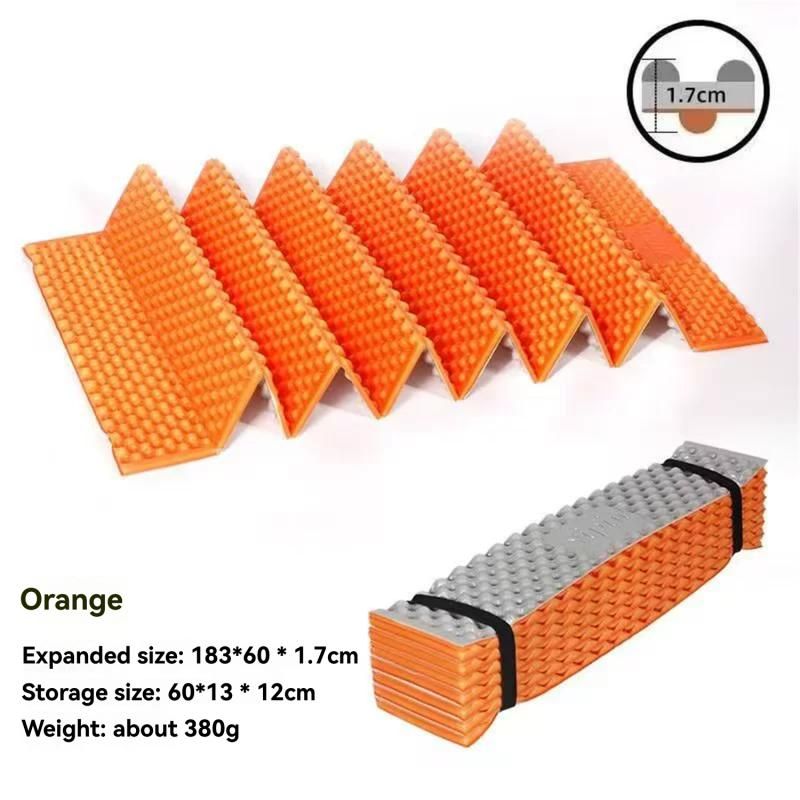 Folding XPE Moisture Proof Mat Aluminium Foil Floor Pad for Outdoor Camping Travel, Orange