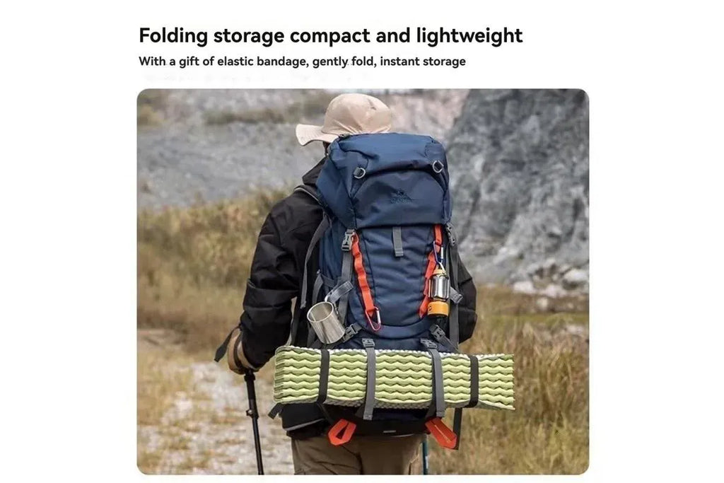 Folding XPE Moisture Proof Mat Aluminium Foil Floor Pad for Outdoor Camping Travel, Orange