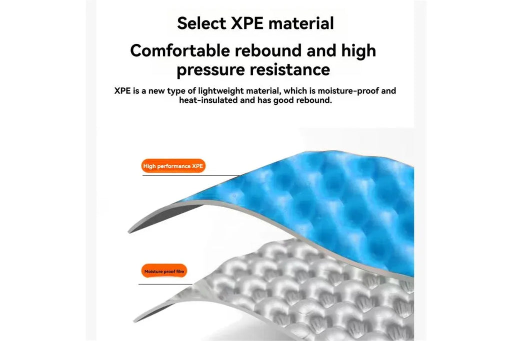 Folding XPE Moisture Proof Mat Aluminium Foil Floor Pad for Outdoor Camping Travel, Orange