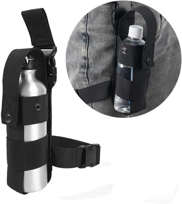 Multifunctional Leg Bag Tactical Thigh Pack Bottle Holder Outdoor Travel Black
