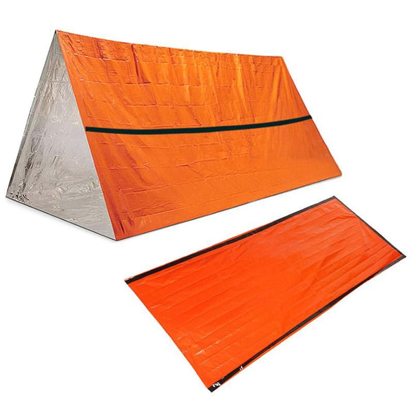 Outdoor Waterproof Emergency Survival Tent Shelter with Sleeping Bag for Camping Hiking Adventure
