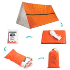 Outdoor Waterproof Emergency Survival Tent Shelter with Sleeping Bag for Camping Hiking Adventure
