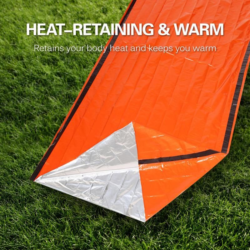 Outdoor Waterproof Emergency Survival Tent Shelter with Sleeping Bag for Camping Hiking Adventure