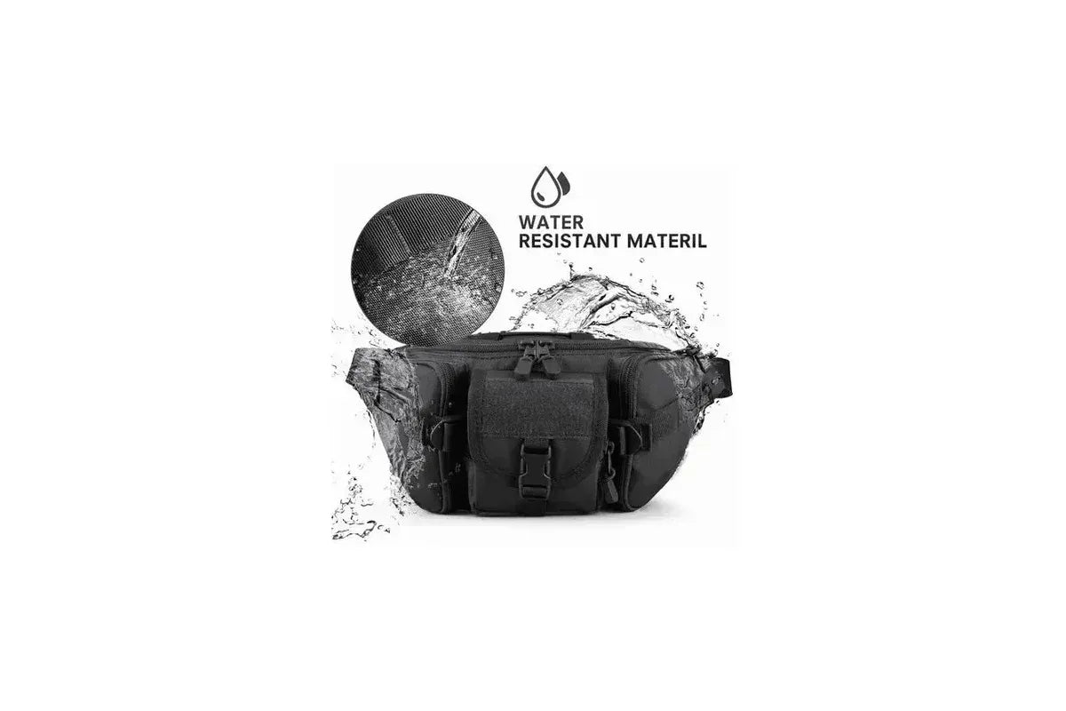 Outdoor Sports Multi-Functional Fanny Pack, Solid Color Camouflage, Anti-Splashing