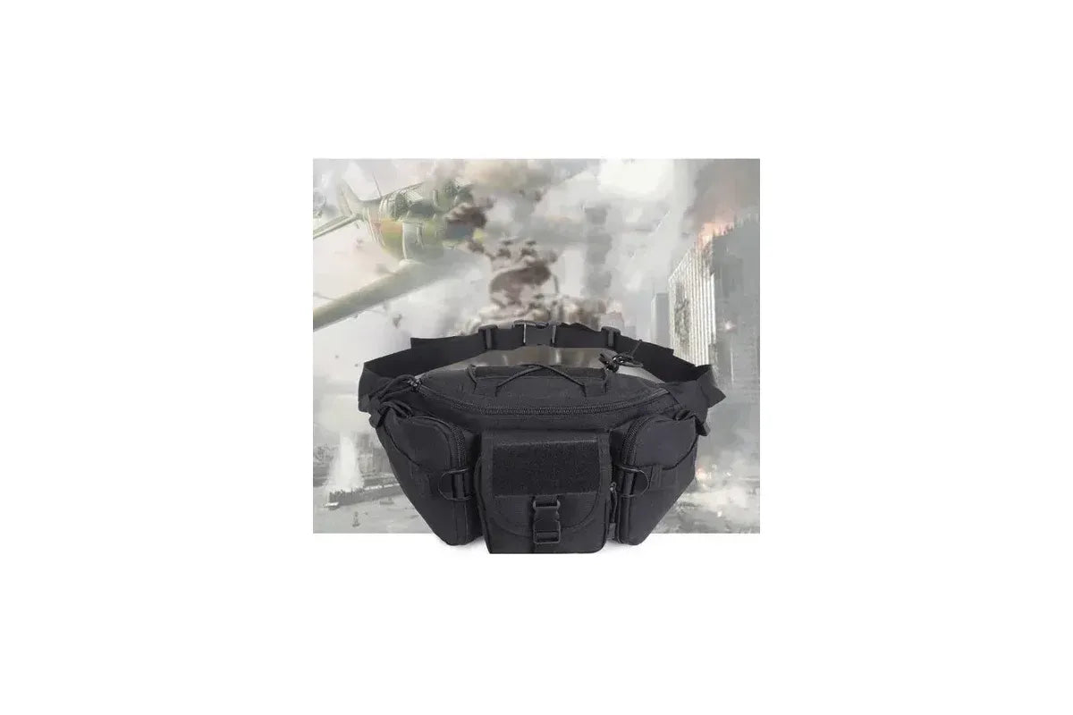 Outdoor Sports Multi-Functional Fanny Pack, Solid Color Camouflage, Anti-Splashing