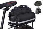 Bicycle Rear Chair Bag Bike Rack Bag Cycle Luggage Carrier Trunk Bag with Rain Cover