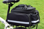 Bicycle Rear Chair Bag Bike Rack Bag Cycle Luggage Carrier Trunk Bag with Rain Cover
