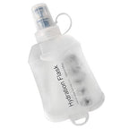 Soft Flask Bottle 150ml Foldable TPU Running Hiking Cycling Water Bottle White