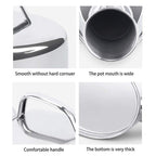 Spillproof Stainless Steel Portable Urinal Ergonomic Handle Camping Travel Elder Home Hospital Use