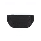 Waterproof Light Slim Running Belt, Sport Waist Pouch with Zip (Black)