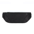 Waterproof Light Slim Running Belt, Sport Waist Pouch with Zip (Black)
