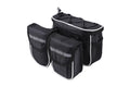 Detachable Bicycle Front Frame Tube Crossbody Storage Bag Black