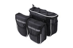 Detachable Bicycle Front Frame Tube Crossbody Storage Bag Black