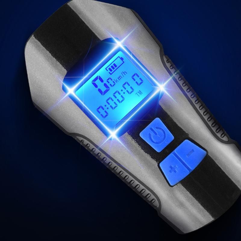 Bike Light Set Speedometer LED Bike Lights Horn LCD USB Bike Tail Light Blue