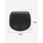 Wide Comfort Bike Seat, Nonslip Waterproof Shock Absorbing Bicycle Saddle (Black)