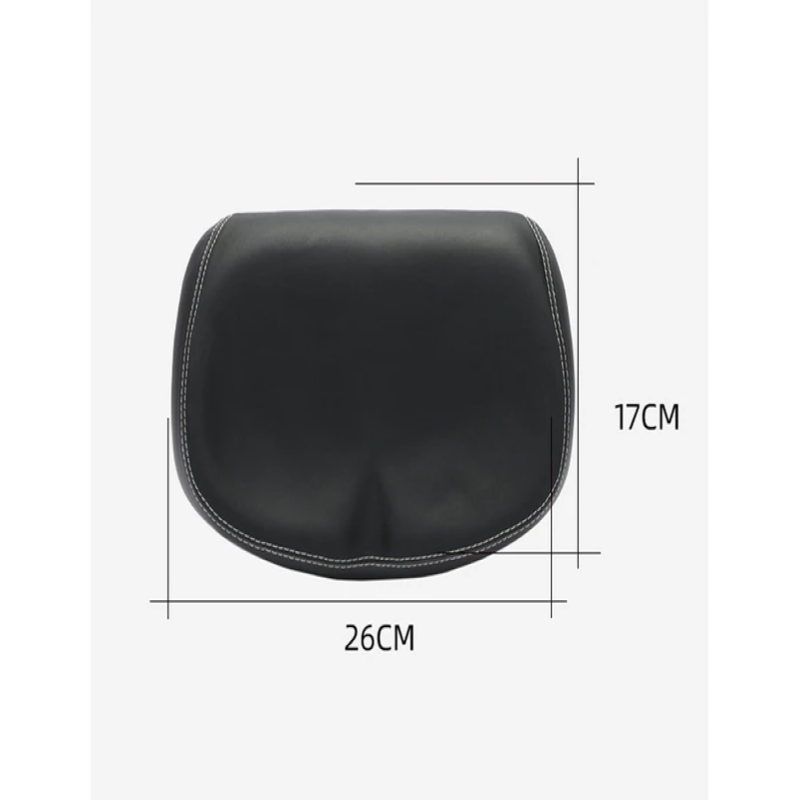 Wide Comfort Bike Seat, Nonslip Waterproof Shock Absorbing Bicycle Saddle (Black)