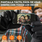 Ski Gloves Waterproof Touchscreen Winter Thermal Gloves Men Black M