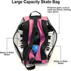 Skate Shoes Storage Bag, Roller Skate Bag Skate Bag (Pink)