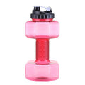 2200ML Sports Bottle, Plastic Dumbbell Cup Fitness Cup
