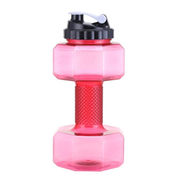 2200ML Sports Bottle, Plastic Dumbbell Cup Fitness Cup