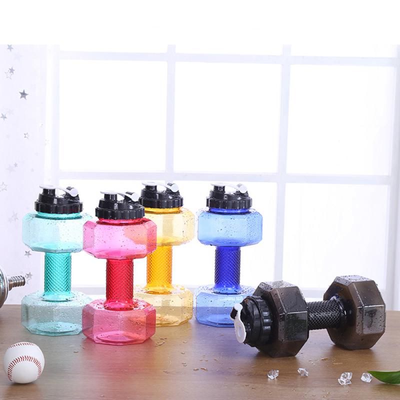 2200ML Sports Bottle, Plastic Dumbbell Cup Fitness Cup