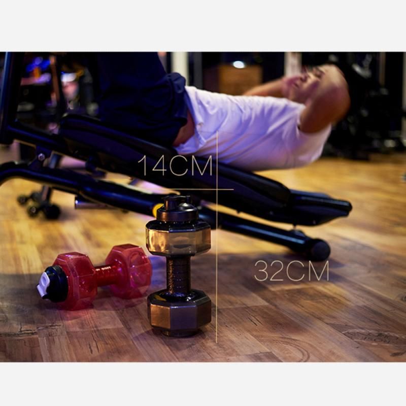 2200ML Sports Bottle, Plastic Dumbbell Cup Fitness Cup