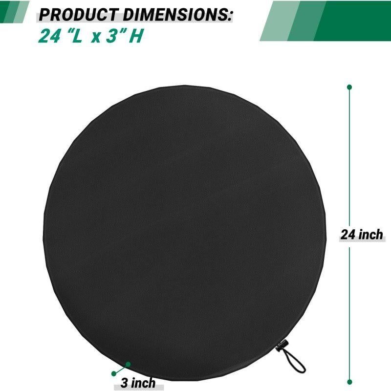 600D Oxford Heavy Duty Dartboard Cover, Waterproof Dust Protective Cover for 24 Inch Dart Board