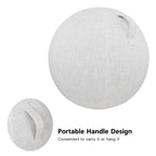 65cm Cotton Linen Yoga Ball Cover Protective Exercise Ball Skin Wrap Accessory