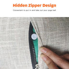 65cm Cotton Linen Yoga Ball Cover Protective Exercise Ball Skin Wrap Accessory