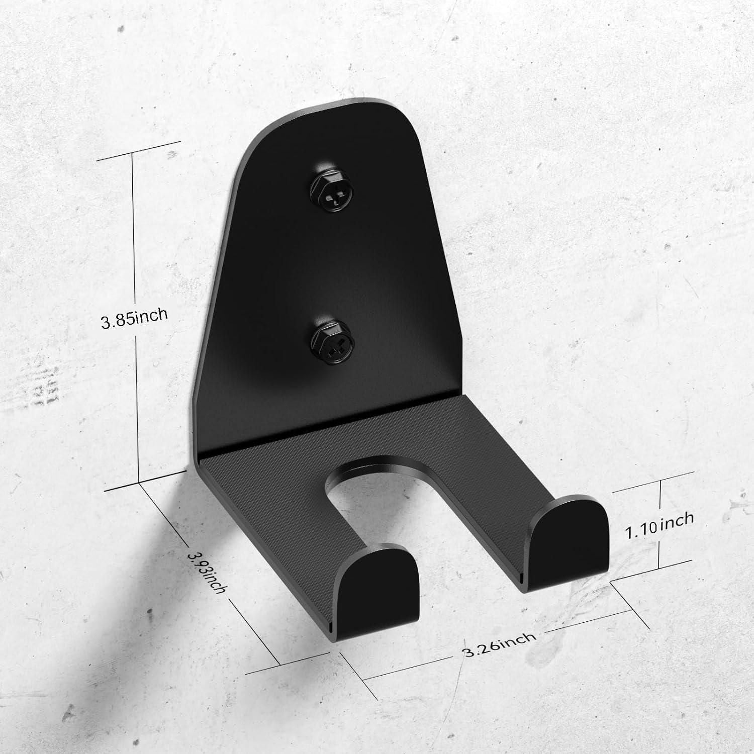 Olympic Barbell Holder 2PCS Vecal Floor Storage Rack Single Slot Black