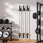 Olympic Barbell Holder 2PCS Vecal Floor Storage Rack Single Slot Black