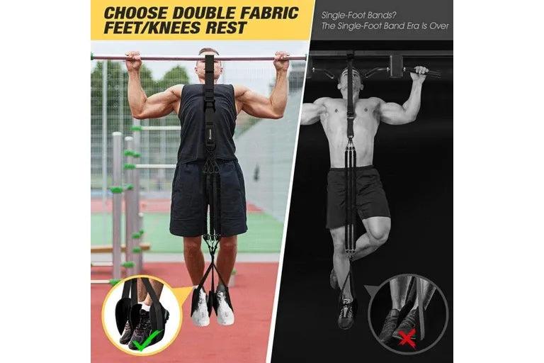Pull Up Assistance Bands 300lbs, Power Resistance Belt for Fitness & Strength Training (black)