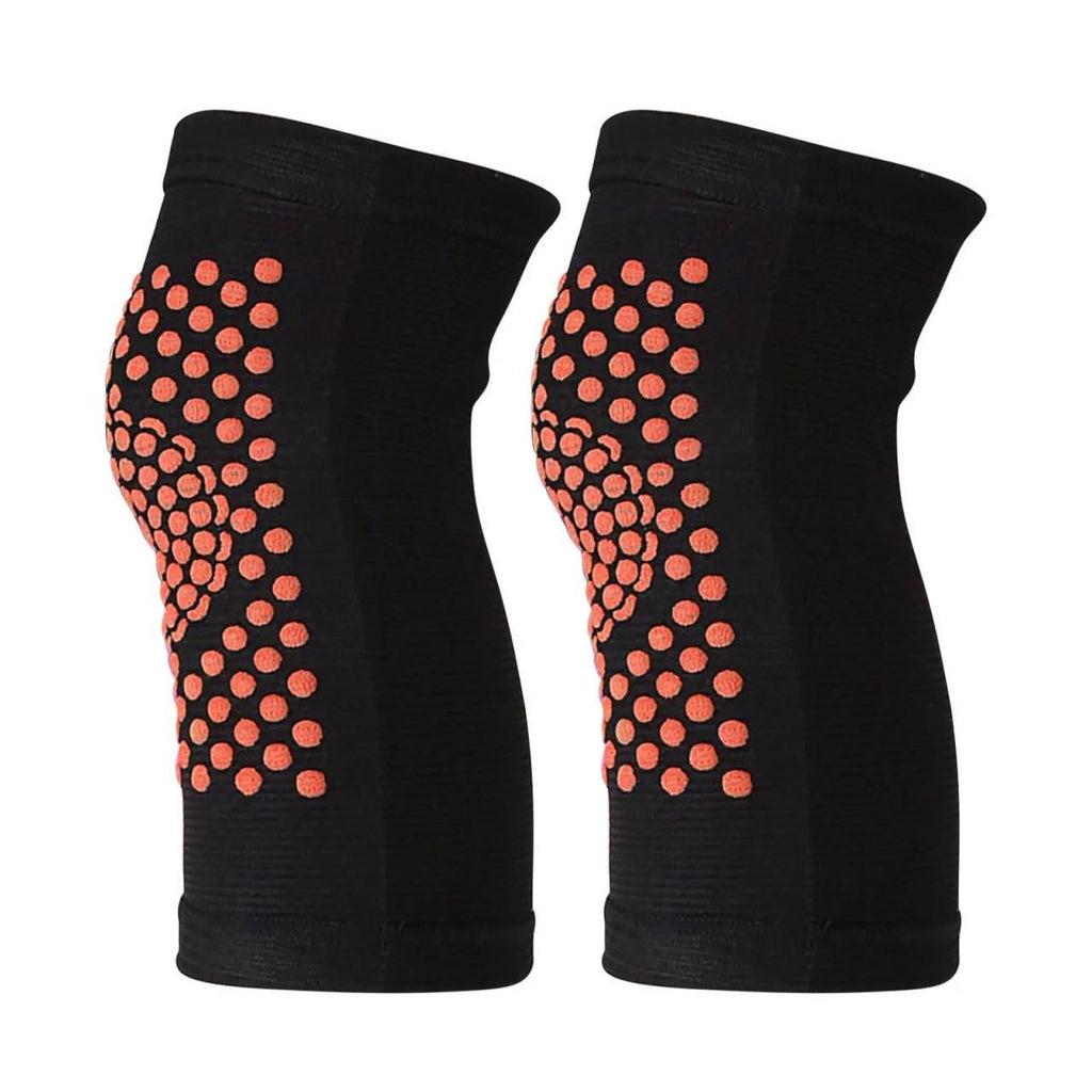 Self Heating Knee Pads Black Compression Support Sleeves for Arthritis Joint Pain Relief Sports Recovery 1 Pair