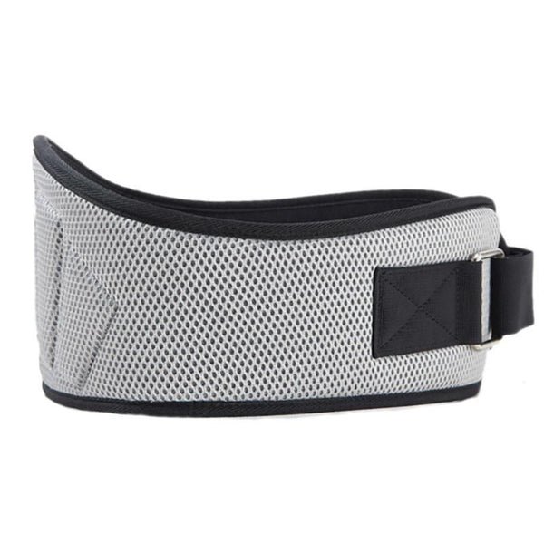 Weightlifting Belt for Men and Women Gray Adjustable Gym Training Powerlifting Back Support Belt Gray L