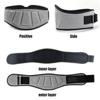 Weightlifting Belt for Men and Women Gray Adjustable Gym Training Powerlifting Back Support Belt Gray XL